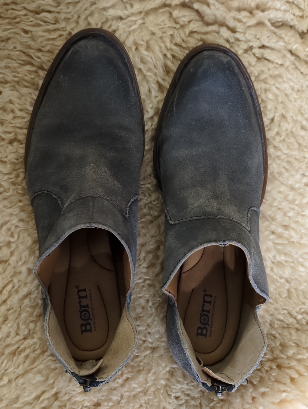 Born Women's Slate Suede Chukka Boots Size 7